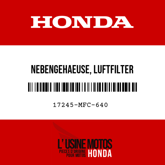 image de 17245-MFC-640 NEBENGEHAEUSE, LUFTFILTER