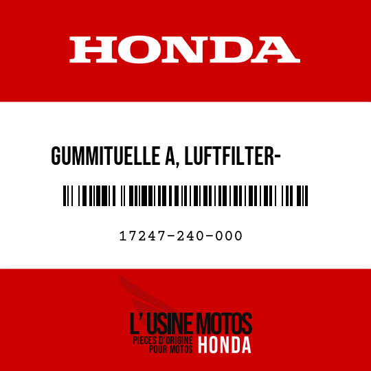 image de 17247-240-000 GUMMITUELLE A, LUFTFILTER-    GEHAEUSE