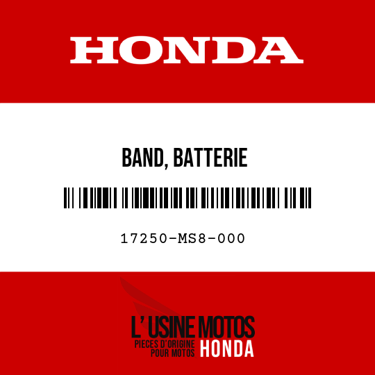 image de 17250-MS8-000 BAND, BATTERIE