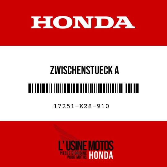 image de 17251-K28-910 ZWISCHENSTUECK A