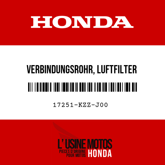 image de 17251-KZZ-J00 VERBINDUNGSROHR, LUFTFILTER