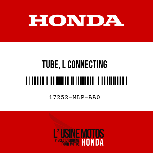 image de 17252-MLP-AA0 TUBE, L CONNECTING