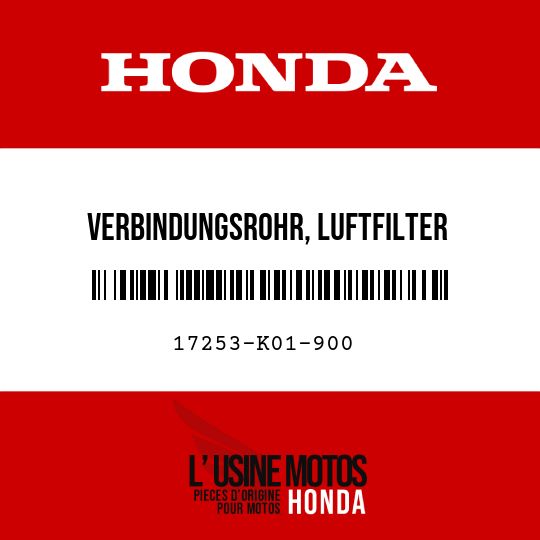 image de 17253-K01-900 VERBINDUNGSROHR, LUFTFILTER