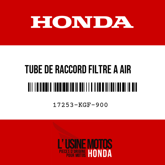 image de 17253-KGF-900 TUBE DE RACCORD FILTRE A AIR