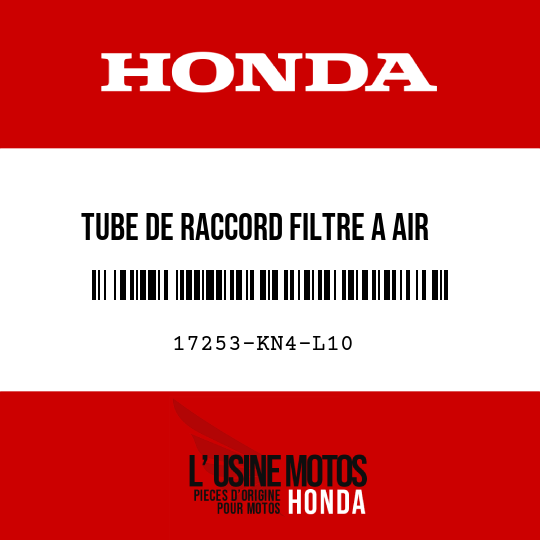 image de 17253-KN4-L10 TUBE DE RACCORD FILTRE A AIR