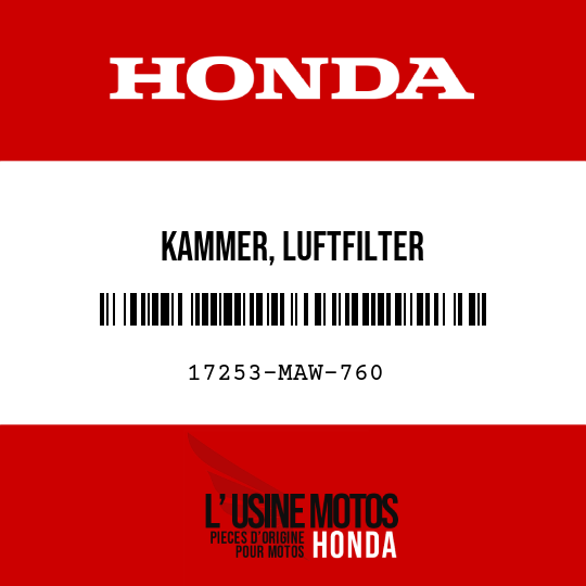 image de 17253-MAW-760 KAMMER, LUFTFILTER