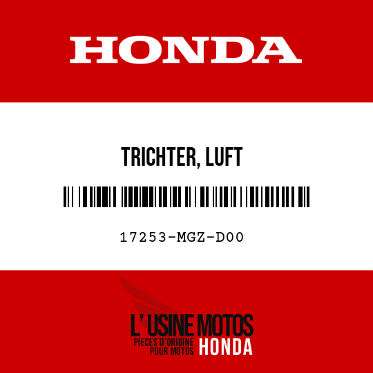 image de 17253-MGZ-D00 TRICHTER, LUFT