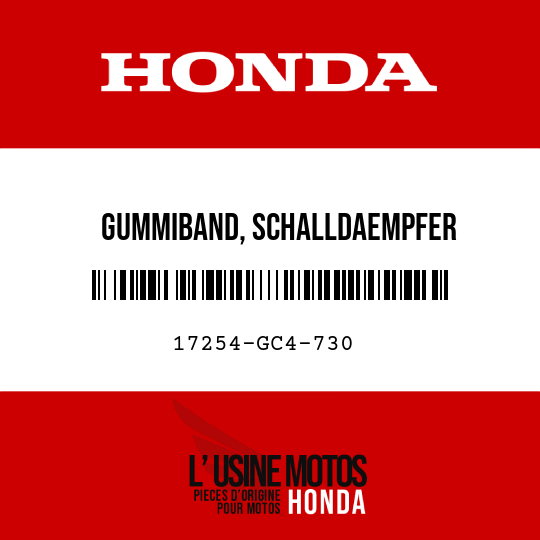 image de 17254-GC4-730 GUMMIBAND, SCHALLDAEMPFER