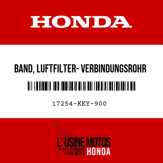 image de 17254-KEY-900 BAND, LUFTFILTER- VERBINDUNGSROHR
