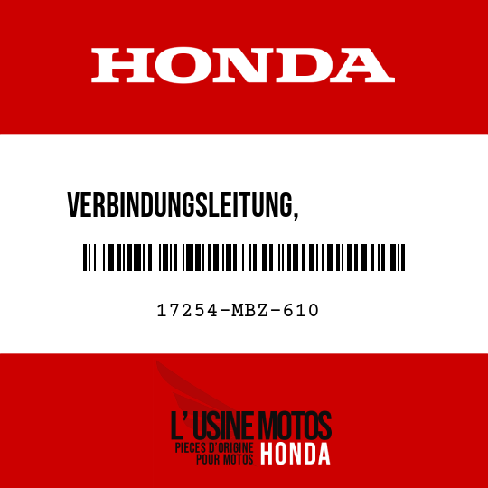 image de 17254-MBZ-610 VERBINDUNGSLEITUNG,           LUFTFILTER LINKS