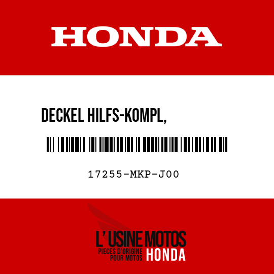 image de 17255-MKP-J00 DECKEL HILFS-KOMPL,          LUFTFILTER