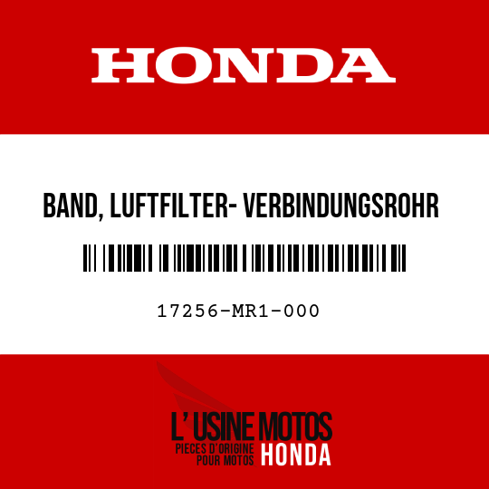 image de 17256-MR1-000 BAND, LUFTFILTER- VERBINDUNGSROHR