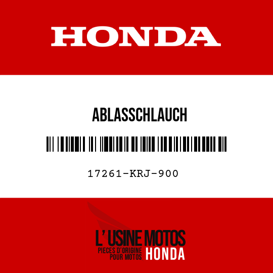image de 17261-KRJ-900 ABLASSCHLAUCH
