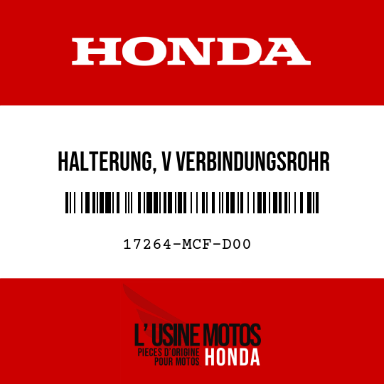 image de 17264-MCF-D00 HALTERUNG, V VERBINDUNGSROHR