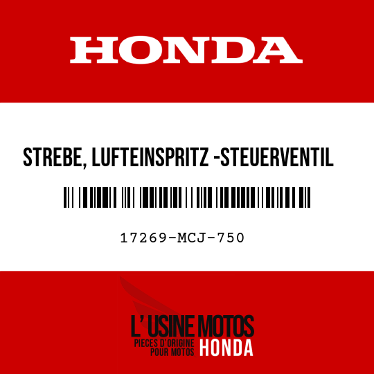 image de 17269-MCJ-750 STREBE, LUFTEINSPRITZ -STEUERVENTIL