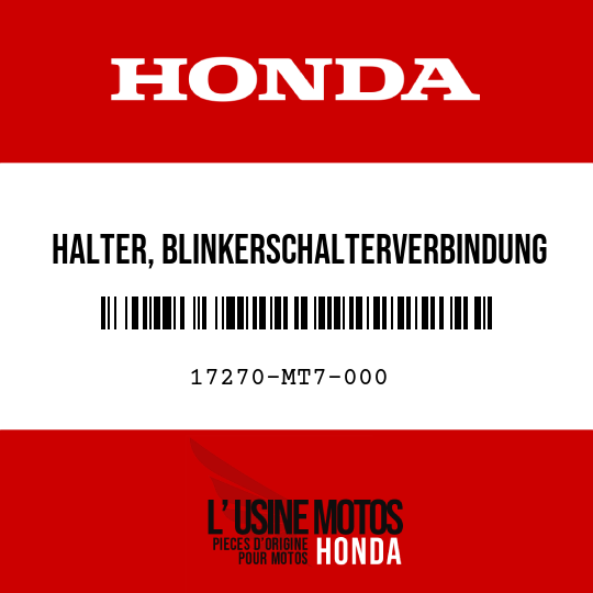 image de 17270-MT7-000 HALTER, BLINKERSCHALTERVERBINDUNG