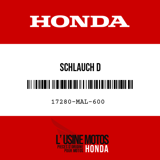 image de 17280-MAL-600 SCHLAUCH D