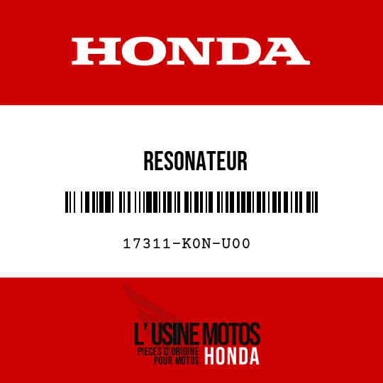image de 17311-K0N-U00 RESONATEUR