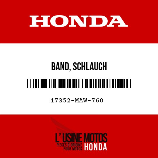 image de 17352-MAW-760 BAND, SCHLAUCH