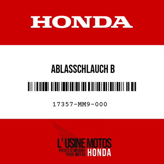 image de 17357-MM9-000 ABLASSCHLAUCH B