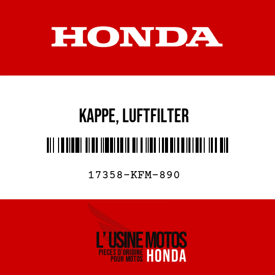 image de 17358-KFM-890 KAPPE, LUFTFILTER