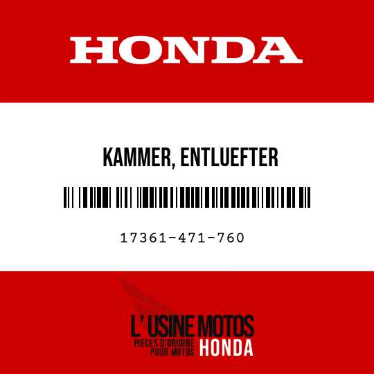 image de 17361-471-760 KAMMER, ENTLUEFTER