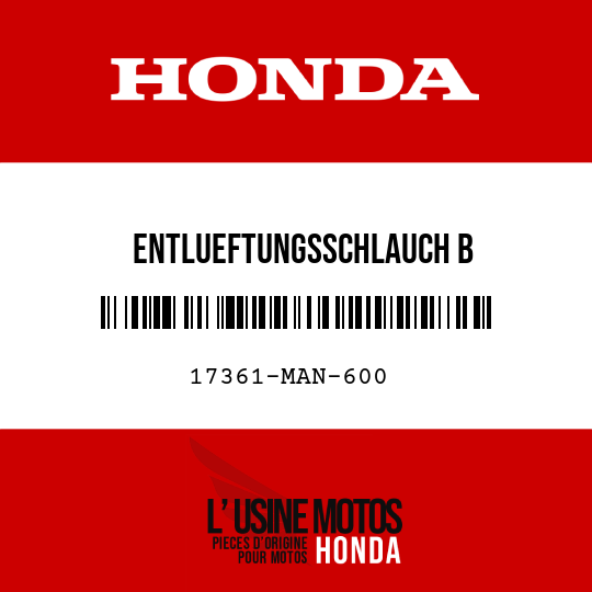 image de 17361-MAN-600 ENTLUEFTUNGSSCHLAUCH B