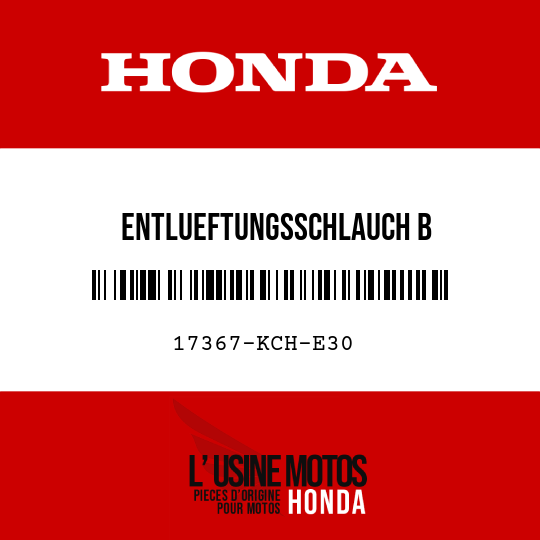 image de 17367-KCH-E30 ENTLUEFTUNGSSCHLAUCH B