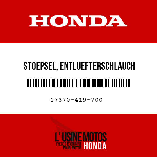 image de 17370-419-700 STOEPSEL, ENTLUEFTERSCHLAUCH