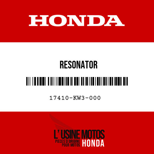image de 17410-KW3-000 RESONATOR