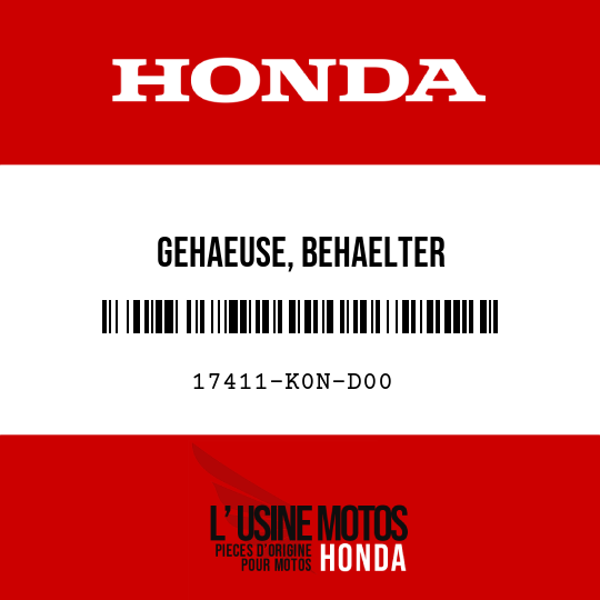 image de 17411-K0N-D00 GEHAEUSE, BEHAELTER