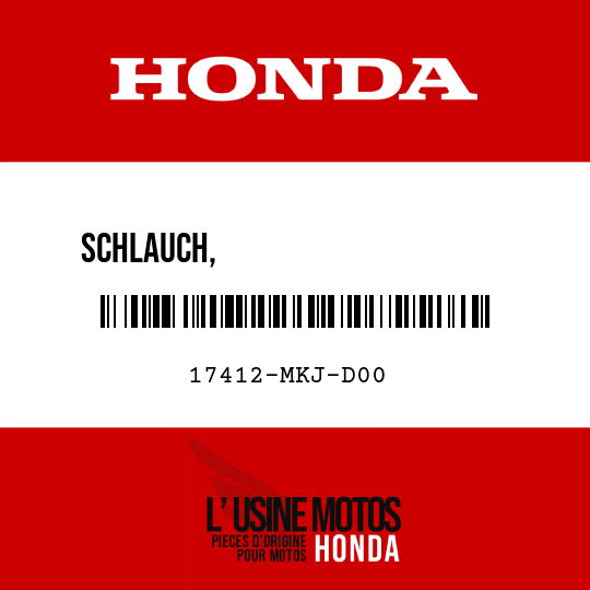 image de 17412-MKJ-D00 SCHLAUCH,                     FUENF-WEGE-VERBINDUNG