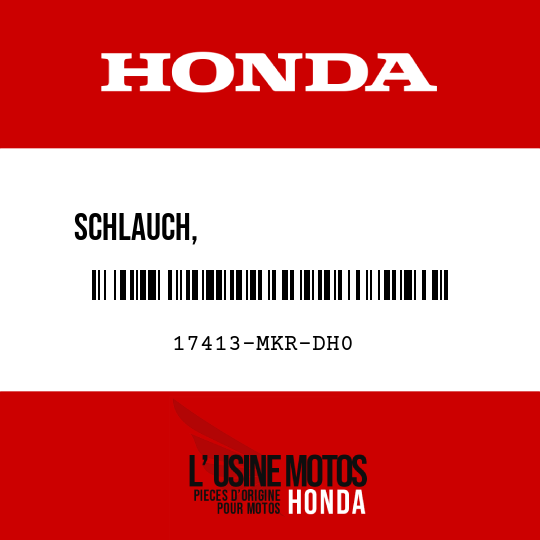 image de 17413-MKR-DH0 SCHLAUCH,                     FUENF-WEGE-VERBINDUNG