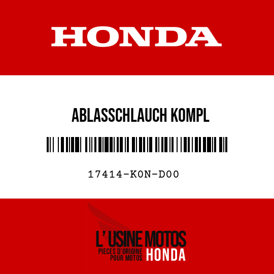 image de 17414-K0N-D00 ABLASSCHLAUCH KOMPL