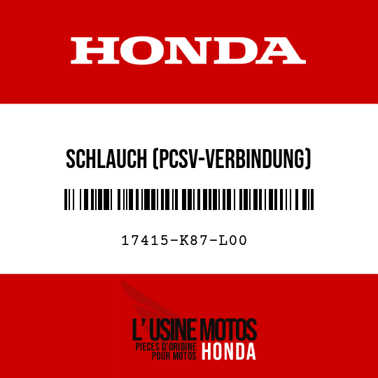 image de 17415-K87-L00 SCHLAUCH (PCSV-VERBINDUNG)
