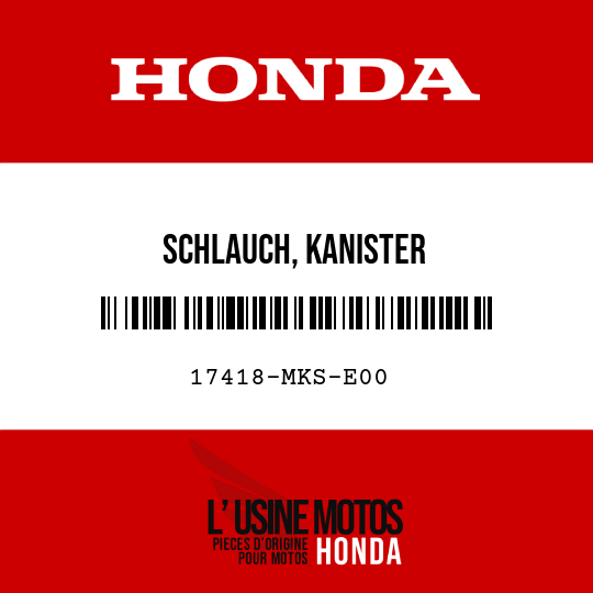 image de 17418-MKS-E00 SCHLAUCH, KANISTER
