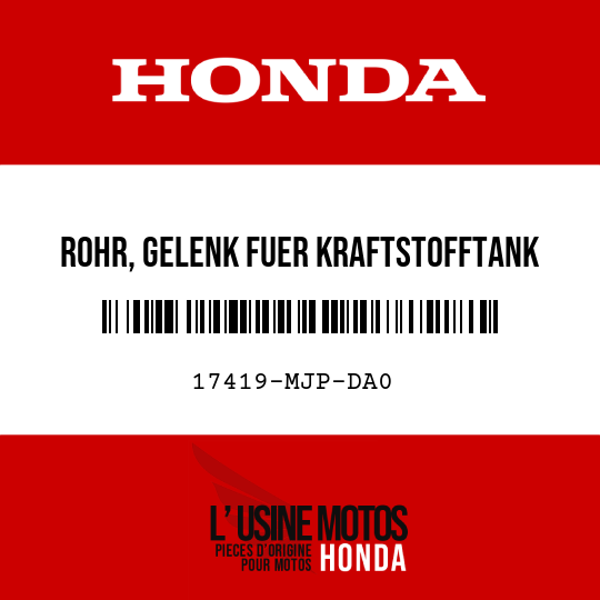 image de 17419-MJP-DA0 ROHR, GELENK FUER KRAFTSTOFFTANK