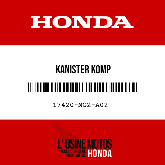 image de 17420-MGZ-A02 KANISTER KOMP