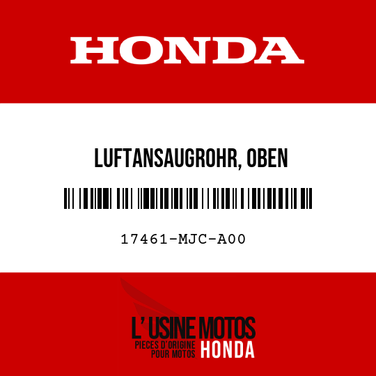 image de 17461-MJC-A00 LUFTANSAUGROHR, OBEN