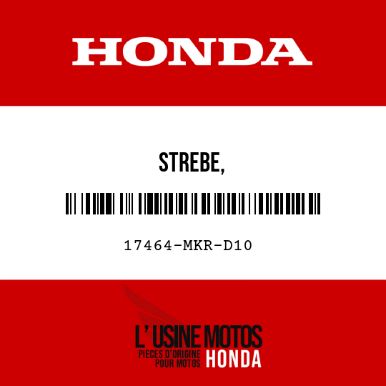 image de 17464-MKR-D10 STREBE, LUFTEINSPRITZUNGS-MAGNETVENTIL