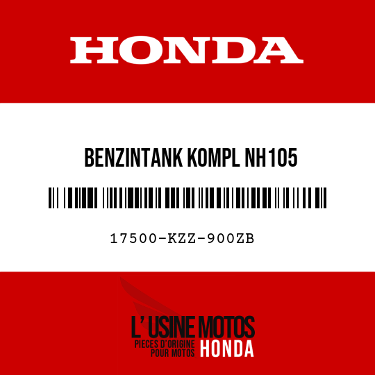 image de 17500-KZZ-900ZB BENZINTANK KOMPL NH105