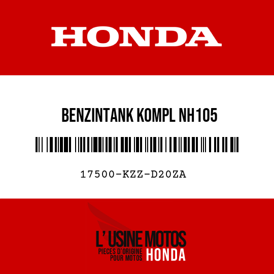 image de 17500-KZZ-D20ZA BENZINTANK KOMPL NH105