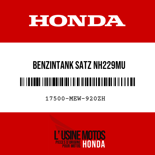 image de 17500-MEW-920ZH BENZINTANK SATZ NH229MU 