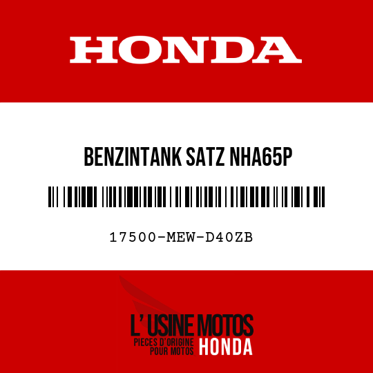 image de 17500-MEW-D40ZB BENZINTANK SATZ NHA65P