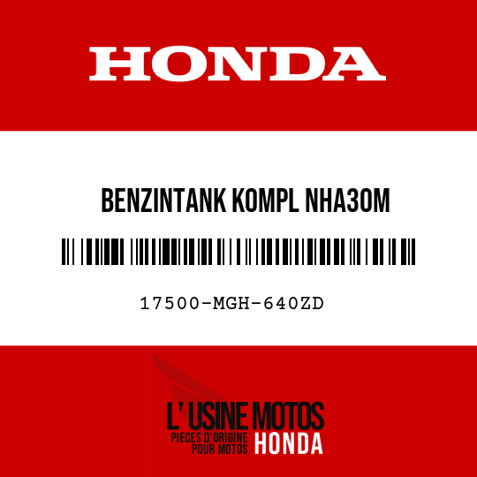 image de 17500-MGH-640ZD BENZINTANK KOMPL NHA30M