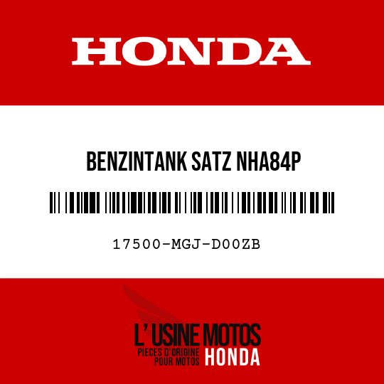 image de 17500-MGJ-D00ZB BENZINTANK SATZ NHA84P