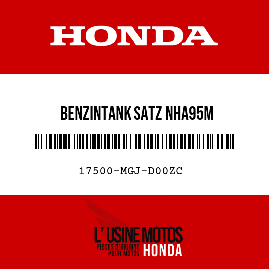 image de 17500-MGJ-D00ZC BENZINTANK SATZ NHA95M