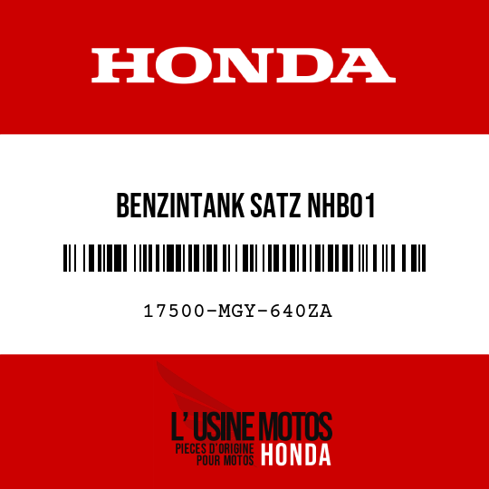 image de 17500-MGY-640ZA BENZINTANK SATZ NHB01
