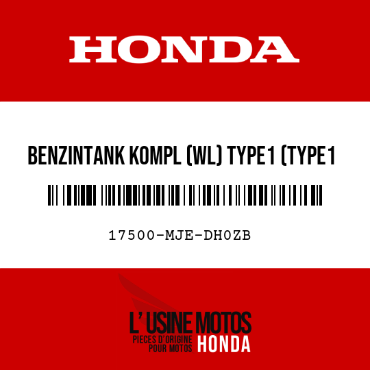 image de 17500-MJE-DH0ZB BENZINTANK KOMPL (WL) TYPE1 (TYPE1 )