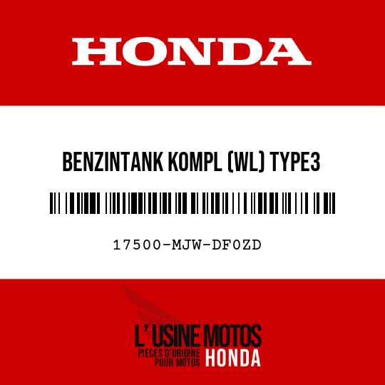 image de 17500-MJW-DF0ZD BENZINTANK KOMPL (WL) TYPE3